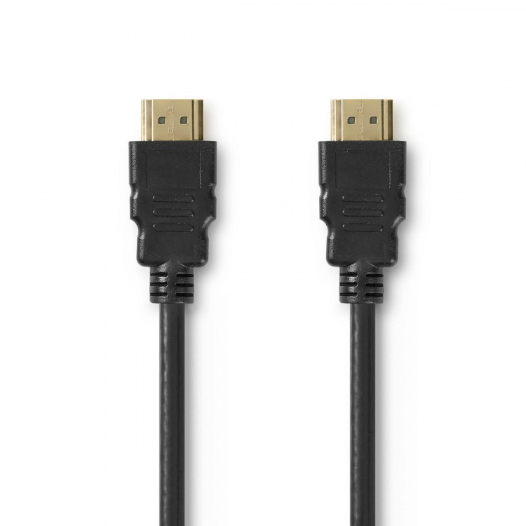 Nedis Premium High Speed ​​HDMI ™ kabel med Ethernet | HDMI™ Stik | HDMI™ Stik | 4K@60Hz | 18 Gbps | 2.00 m | Runde | PVC | Sort | Konvolut