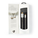 Nedis USB-C™ Adapter | USB 3.2 Gen 1 | USB-C™ Han | HDMI™ Stik | 4K@60Hz | 18 Gbps | 2.00 m | Runde | Guldplateret | Flettet / Nylon | Aluminium | Cover Window Box Nedis USB-C™ Adapter | USB 3.2 Gen 1 | USB-C™ Han | HDMI™ Stik | 4K@60Hz | 18 Gbps | 2.00 m | Runde | Guldplateret | Flettet / Nylon | Aluminium | Cover Window Box