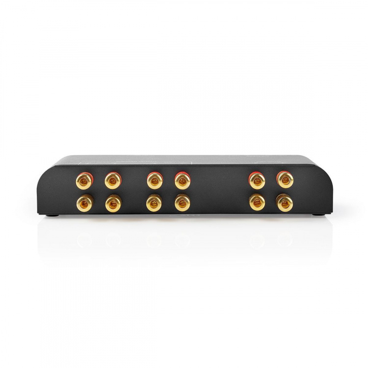 Nedis Højttaler kontrolboks | 2-Port port(s) | Banan | Højttalerimpedans: 4-16 Ohm | Maksimal Belastning pr. Kanal: 60 W | Volumenkontrol | Aluminium | Sort