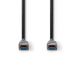 Nedis Aktiv Optisk High Speed ​​HDMI-kabel med Ethernet | HDMI™ Stik | HDMI™ Stik | 4K@60Hz | 18 Gbps | 15.0 m | Runde | PVC | Sort | Gaveæske