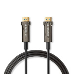 Nedis Aktiv Optisk Ultra High Speed ​​HDMI-Kabel med Ethernet | HDMI™ Stik | HDMI™ Stik | 8K@60Hz | 48 Gbps | 10.0 m | Runde | PVC | Sort | Gaveæske