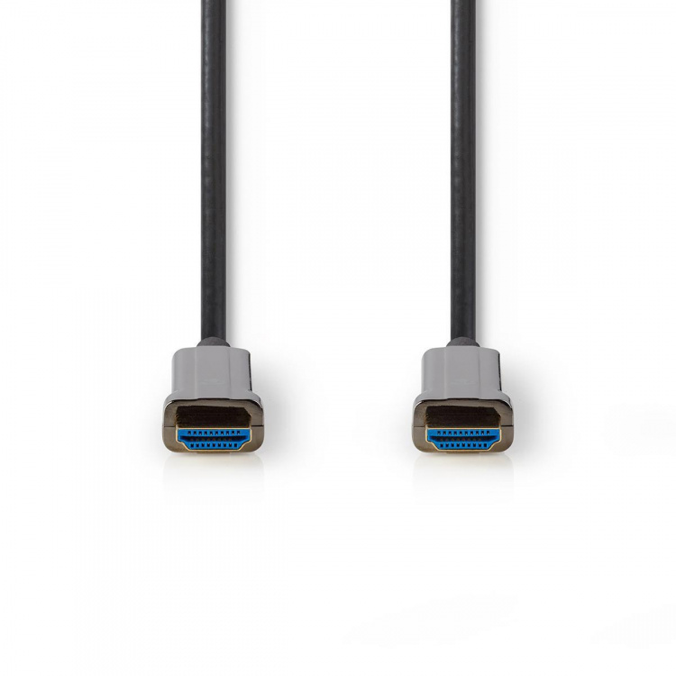 Nedis Aktiv Optisk Ultra High Speed ​​HDMI-Kabel med Ethernet | HDMI™ Stik | HDMI™ Stik | 8K@60Hz | 48 Gbps | 15.0 m | Runde | PVC | Sort | Gaveæske