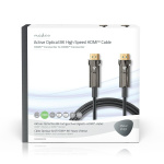 Nedis Aktiv Optisk Ultra High Speed ​​HDMI-Kabel med Ethernet | HDMI™ Stik | HDMI™ Stik | 8K@60Hz | 48 Gbps | 75.0 m | Runde | PVC | Sort | Gaveæske