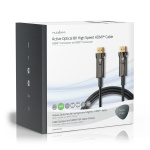 Nedis Aktiv Optisk Ultra High Speed ​​HDMI-Kabel med Ethernet | HDMI™ Stik | HDMI™ Stik | 8K@60Hz | 48 Gbps | 75.0 m | Runde | PVC | Sort | Gaveæske