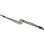 Nedis Stereo Audio kabel | 2x RCA Hanstik | 2x RCA Hun | Guldplateret | 5.00 m | Runde | Grå / Gun Metal Grå | Cover Window Box