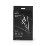 Nedis Optisk lydkabel | TosLink Male | TosLink Male | 2.00 m | Runde | Bomuld | Gun Metal Grå | Cover Window Box