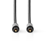 Nedis Optisk lydkabel | TosLink Male | TosLink Male | 3.00 m | Runde | Bomuld | Gun Metal Grå | Cover Window Box