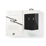 Nedis Optisk lydkabel | TosLink Male | TosLink Male | 3.00 m | Runde | Bomuld | Gun Metal Grå | Cover Window Box