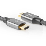 Nedis Ultra High Speed ​​HDMI ™ kabel | HDMI™ Stik | HDMI™ Stik | 8K@60Hz | 48 Gbps | 1.00 m | Runde | 6.3 mm | Gun Metal Grå | Cover Window Box