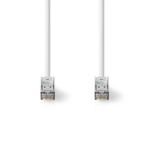 Nedis Cat 8.1 netværkskabel | S/FTP | RJ45 Han | RJ45 Han | 0.15 m | Runde | LSZH | Hvid | Konvolut