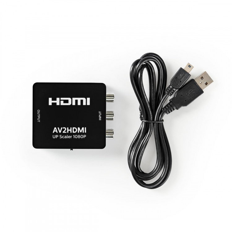 Nedis HDMI ™ Converter | 3x RCA Female | 1x HDMI™ Output | 1-vejs | 1080p | 1.65 Gbps | ABS | Antracit
