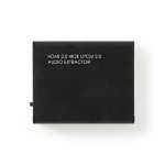 Nedis HDMI ™ Extractor | HDMI™ Input | TosLink Female / 1x 3.5 mm / 1x HDMI™ Output | Maksimal opløsning: 4K@60Hz | 18 Gbps | Metal | Antracit | Gaveæske