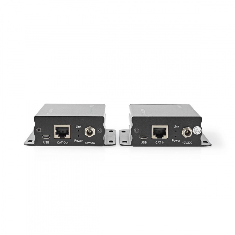 Nedis HDMI ™ Extender | Over Cat6 | Op til 50.0 m | 4K@30Hz | 10.2 Gbps | IR Retur-funktion | Metal | Antracit