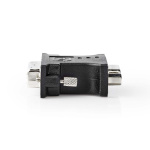 Nedis DVI-adapter | DVI-I 24+5-Pin Han | VGA Hun | Nikkelplateret | Lige | PVC | Sort | Box