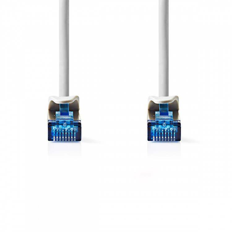 Nedis CAT6a netværkskabel | S/FTP | RJ45 Han | RJ45 Han | 0.50 m | Snagless | Runde | LSZH | Grå | Konvolut