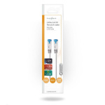 Nedis CAT6a netværkskabel | S/FTP | RJ45 Han | RJ45 Han | 0.50 m | Snagless | Runde | LSZH | Grå | Konvolut