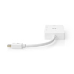Nedis DisplayPort adapter | Mini DisplayPort han | DVI-D 24+1-Pins Hun / HDMI ™ -udgang / VGA Hun | 4K@60Hz | Nikkelplateret | Skiftelig | 0.20 m | Runde | ABS | ABS | Hvid | Plastikpose