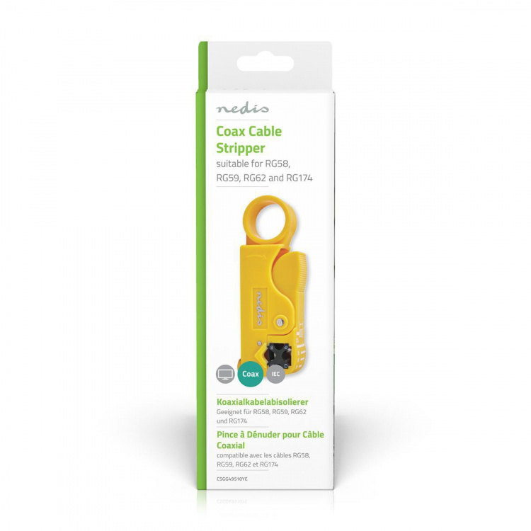 Nedis Kabelafisoleringstang | Stripping tang | PVC / Stål | Gul / Sort