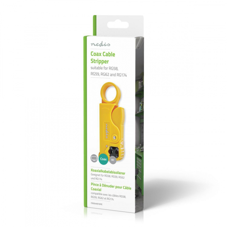 Nedis Kabelafisoleringstang | Stripping tang | PVC / Stål | Gul / Sort