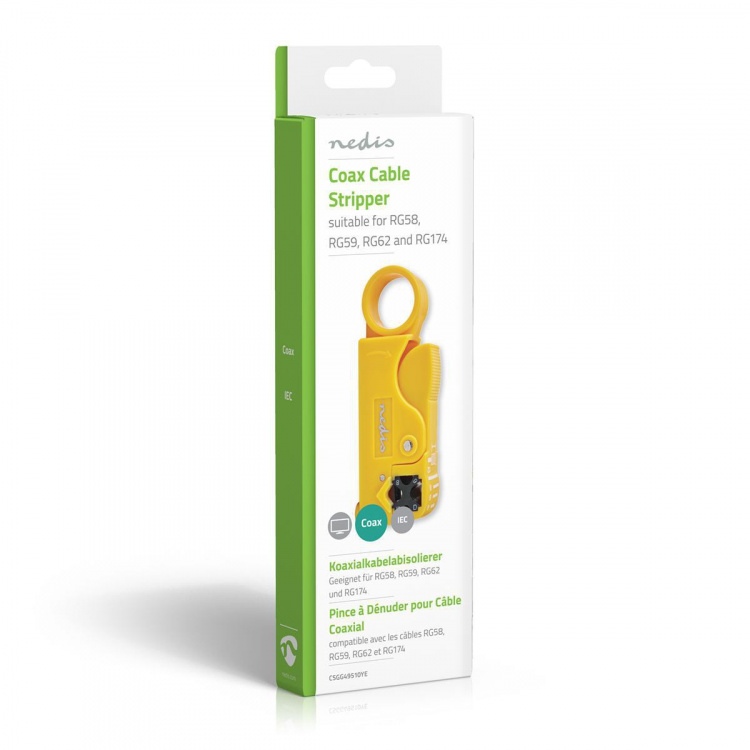 Nedis Kabelafisoleringstang | Stripping tang | PVC / Stål | Gul / Sort