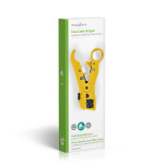 Nedis Kabelafisoleringstang | Stripping tang | ABS / Stål | Gul / Sort