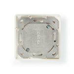 Nedis Netværksvægboks | Flush Mount | 2-Port port(s) | CAT6a | Lige | Hun | Guldplateret | PVC | Hvid | Konvolut