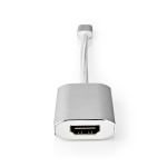 Nedis USB-C™ Adapter | USB 3.2 Gen 1 | USB-C™ Han | HDMI ™ -udgang | 4K@60Hz | Power delivery | 0.20 m | Runde | Guldplateret | Flettet / Nylon | Sølv | Cover Window Box Nedis USB-C™ Adapter | USB 3.2 Gen 1 | USB-C™ Han | HDMI ™ -udgang | 4K@60Hz | Power delivery | 0.20 m | Runde | Guldplateret | Flettet / Nylon | Sølv | Cover Window Box