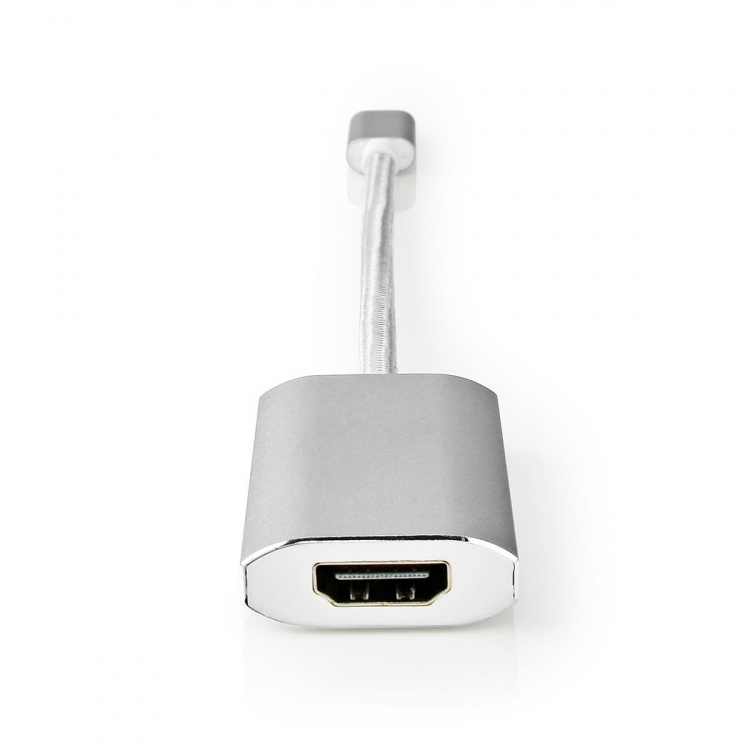 Nedis USB-C™ Adapter | USB 3.2 Gen 1 | USB-C™ Han | HDMI ™ -udgang | 4K@60Hz | Power delivery | 0.20 m | Runde | Guldplateret | Flettet / Nylon | Sølv | Cover Window Box Nedis USB-C™ Adapter | USB 3.2 Gen 1 | USB-C™ Han | HDMI ™ -udgang | 4K@60Hz | Power delivery | 0.20 m | Runde | Guldplateret | Flettet / Nylon | Sølv | Cover Window Box