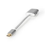 Nedis USB-C™ Adapter | USB 3.2 Gen 1 | USB-C™ Han | HDMI ™ -udgang | 4K@60Hz | Power delivery | 0.20 m | Runde | Guldplateret | Flettet / Nylon | Sølv | Cover Window Box Nedis USB-C™ Adapter | USB 3.2 Gen 1 | USB-C™ Han | HDMI ™ -udgang | 4K@60Hz | Power delivery | 0.20 m | Runde | Guldplateret | Flettet / Nylon | Sølv | Cover Window Box