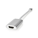 Nedis USB-C™ Adapter | USB 3.2 Gen 1 | USB-C™ Han | HDMI ™ -udgang | 4K@60Hz | Power delivery | 0.20 m | Runde | Guldplateret | Flettet / Nylon | Sølv | Cover Window Box Nedis USB-C™ Adapter | USB 3.2 Gen 1 | USB-C™ Han | HDMI ™ -udgang | 4K@60Hz | Power delivery | 0.20 m | Runde | Guldplateret | Flettet / Nylon | Sølv | Cover Window Box