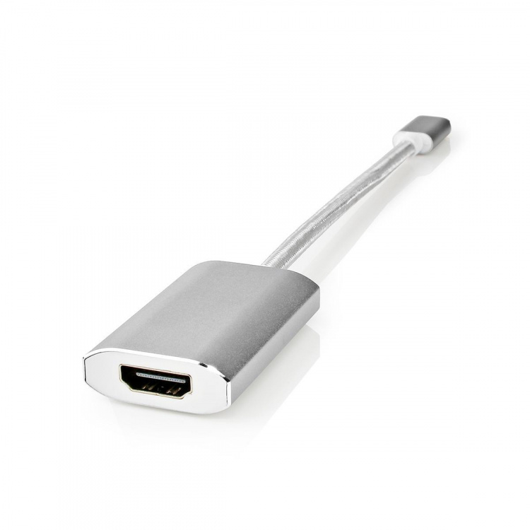 Nedis USB-C™ Adapter | USB 3.2 Gen 1 | USB-C™ Han | HDMI ™ -udgang | 4K@60Hz | Power delivery | 0.20 m | Runde | Guldplateret | Flettet / Nylon | Sølv | Cover Window Box Nedis USB-C™ Adapter | USB 3.2 Gen 1 | USB-C™ Han | HDMI ™ -udgang | 4K@60Hz | Power delivery | 0.20 m | Runde | Guldplateret | Flettet / Nylon | Sølv | Cover Window Box