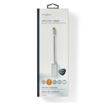 Nedis USB-C™ Adapter | USB 3.2 Gen 1 | USB-C™ Han | Mini DisplayPort Hunstik | 0.20 m | Runde | Guldplateret | Flettet / Nylon | Sølv | Cover Window Box