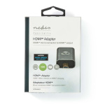Nedis HDMI™ Adapter | HDMI™ Han / HDMI™ Micro-stik | HDMI ™ -udgang | Guldplateret | Lige | Aluminium | Gun Metal Grå | 1 stk. | Cover Window Box