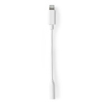 Nedis Lightning Adapter | Apple Lightning 8-pin | 3.5 mm Hunstik | Nikkelplateret | 0.10 m | Runde | PVC | Box