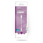 Nedis Lightning Adapter | Apple Lightning 8-pin | 3.5 mm Hunstik | Nikkelplateret | 0.10 m | Runde | PVC | Box
