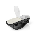 Nedis Kabel Management | Kabelklips | Låst | 3 stk. | Antal slots: 3 Pladser | Maksimal tykkelse på kabel: 7.5 mm | Polypropylene | Sort