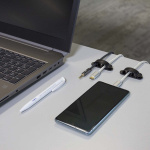 Nedis Kabel Management | Kabelklips | Låst | 3 stk. | Antal slots: 3 Pladser | Maksimal tykkelse på kabel: 7.5 mm | Polypropylene | Sort