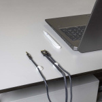 Nedis Kabel Management | Kabelklips | Klik og Go | 6 stk. | Antal slots: 2 Pladser | Maksimal tykkelse på kabel: 5.3 mm | TPE | Hvid