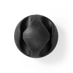 Nedis Kabel Management | Kabelklips | Klik og Go | 6 stk. | Antal slots: 2 Pladser | Maksimal tykkelse på kabel: 5.3 mm | TPE | Sort