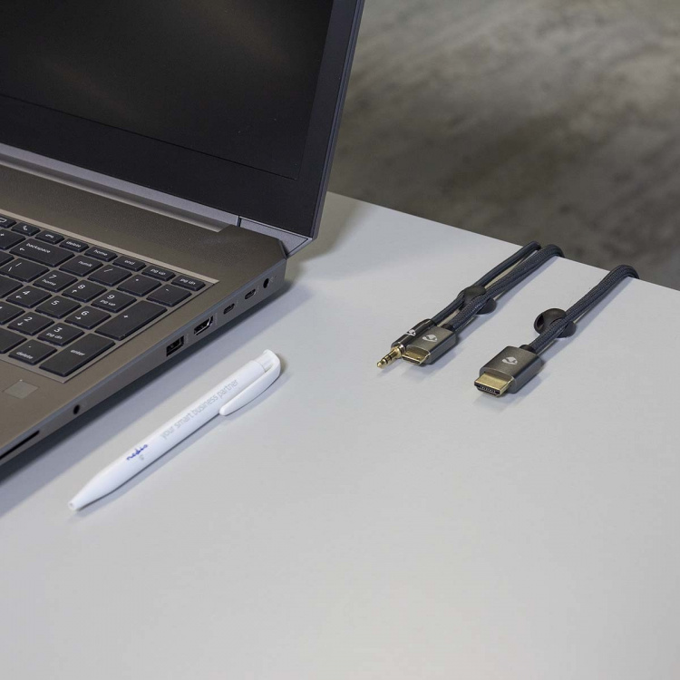 Nedis Kabel Management | Kabelklips | Klik og Go | 6 stk. | Antal slots: 2 Pladser | Maksimal tykkelse på kabel: 5.3 mm | TPE | Sort