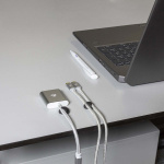 Nedis Kabel Management | Kabelklips | Klik og Go | 6 stk. | Antal slots: 2 Pladser | Maksimal tykkelse på kabel: 5.3 mm | TPE | Sort