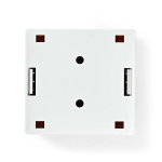 Nedis Netværksvægboks | Overflademontering | 2-Port port(s) | STP CAT6 | Lige | Hun | Guldplateret | PVC | Hvid | Konvolut