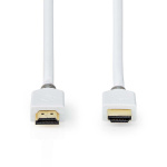 Nedis High Speed ​​HDMI ™ kabel med Ethernet | HDMI™ Stik | HDMI™ Stik | 4K@60Hz | ARC | 18 Gbps | 1.50 m | Runde | PVC | Hvid | Box