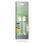 Nedis High Speed ​​HDMI ™ kabel med Ethernet | HDMI™ Stik | HDMI™ Stik | 4K@60Hz | ARC | 18 Gbps | 3.00 m | Runde | PVC | Hvid | Box
