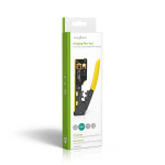 Nedis Crimp Tang | CAT5 / CAT5e / CAT6 / CAT6a / CAT7 / RJ12 / RJ45 | Klipper / Plier / Stripping | Gummi / Stål | Gul / Sort