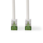 Nedis CAT7 netværkskabel | S/FTP | RJ45 Han | RJ45 Han | 10.0 m | Snagless | Runde | LSZH | Hvid | Konvolut
