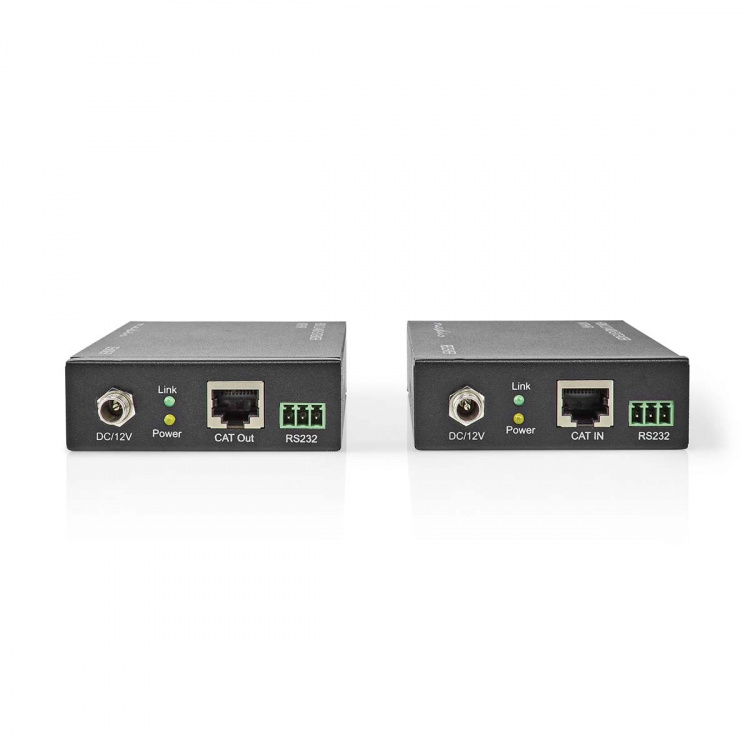 Nedis HDMI ™ Extender | Over Cat6 | Op til 60.0 m | 4K@60Hz | 18 Gbps | Metal | Antracit