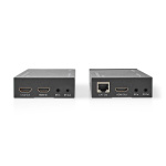 Nedis HDMI ™ Extender | Over Cat6 | Op til 60.0 m | 4K@60Hz | 18 Gbps | Metal | Antracit