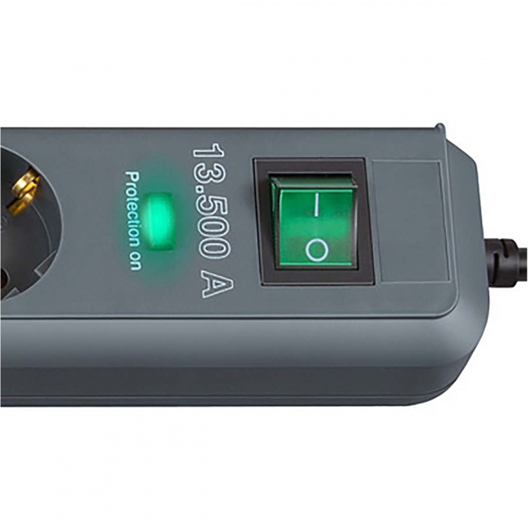 brennenstuhl Bølge Beskyttet Udvidelses Sokkel Eco-Line 6-vejs1.50 m - Beskyttelseskontakt