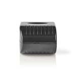 Nedis Adapter til Strømstik | Euro / Type C (CEE 7/16) | 100 - 240 V AC 50/60 Hz | 12 V DC | 6 W | Strømforsyning | 0.3 A | Sort | Plastik